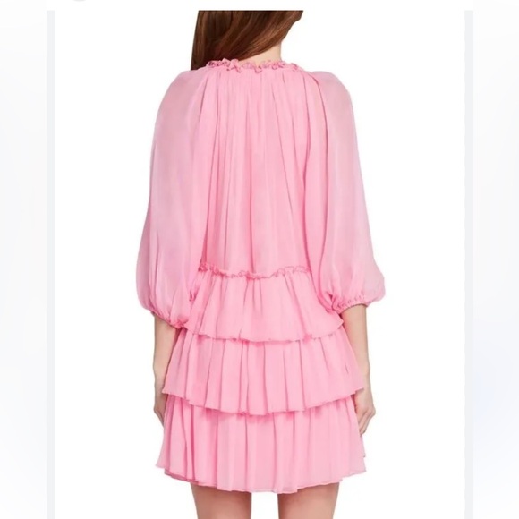 Alice Olivia silk tired dress size M - Picture 4 of 9